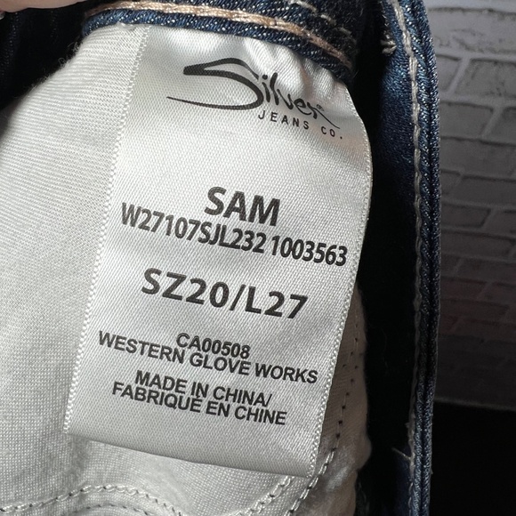 👖|•SILVER JEANS•| Sam Jeans Size 20👖 - Picture 4 of 4